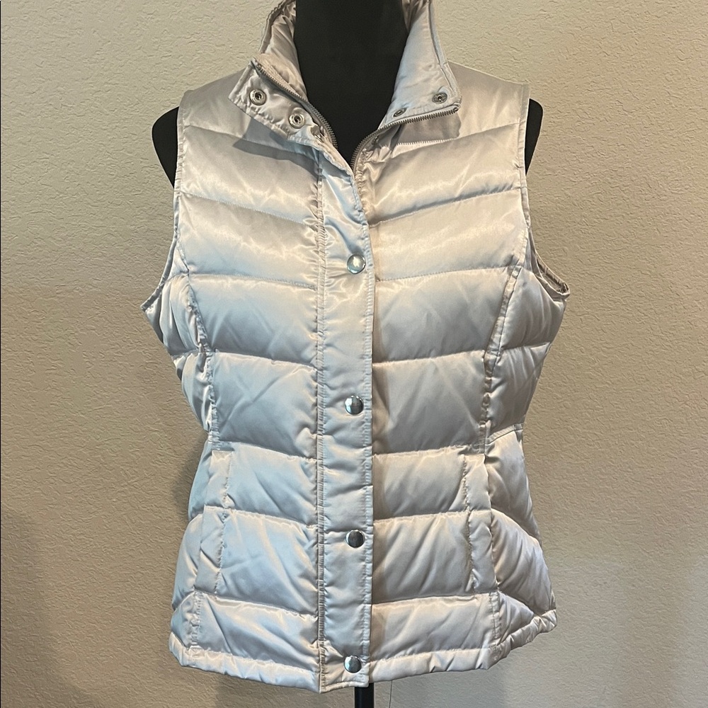 INC International Concepts Metallic Silver Vest